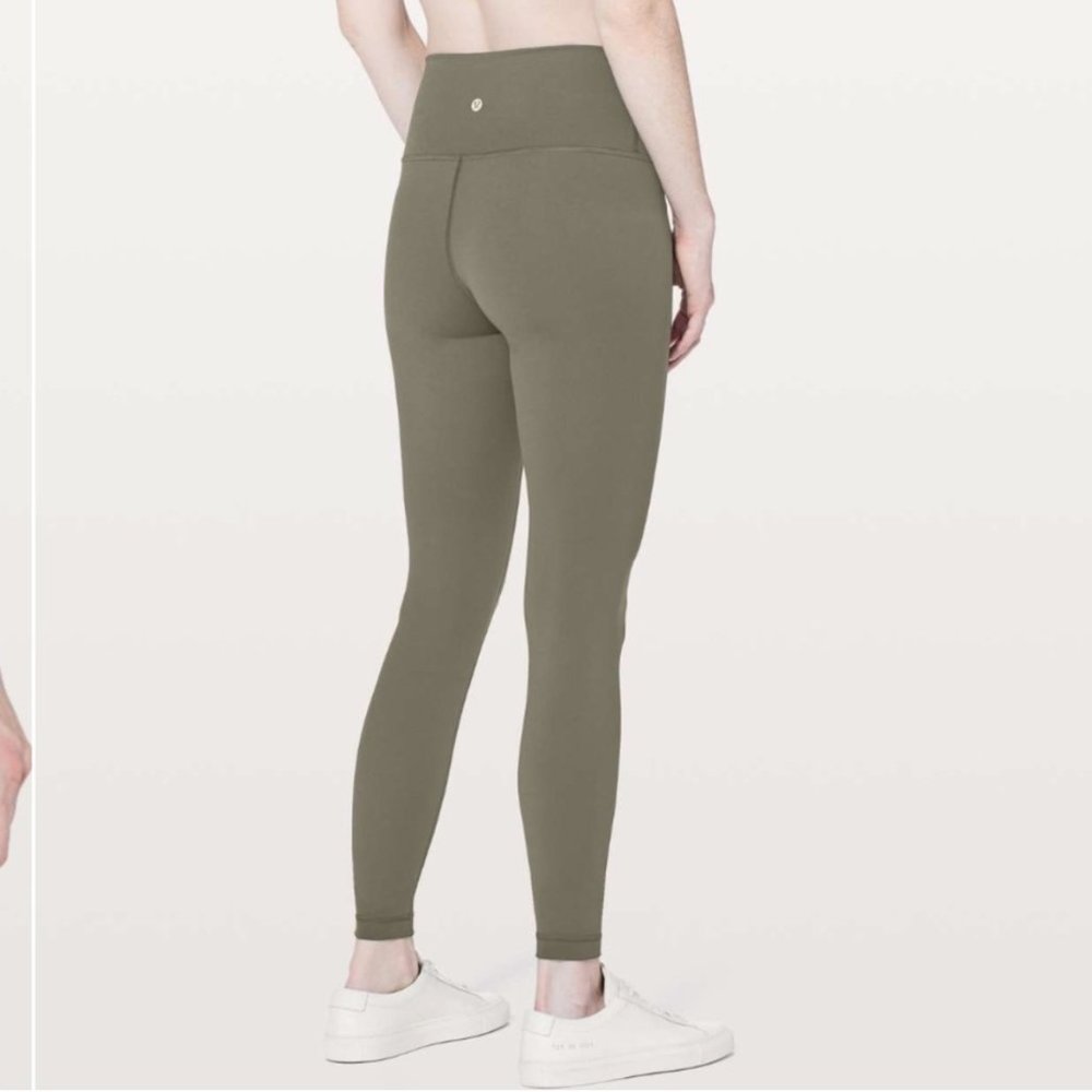 Lululemon Wunder Under Hi-Rise Tight *Full-On Luxtreme 28" Dark Olive size 8